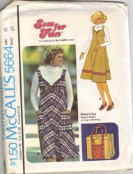 5664 77 STRAPPY EMPIRE TIED JUMPER, BAG PATTERN 9,10 30.5B